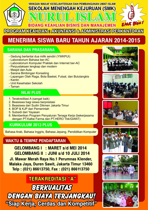 Pamflet SMK Nuris 2014-2015